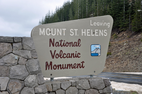 sign - leaving Mtount St. Helens 