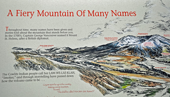 a fiery mountain of many names