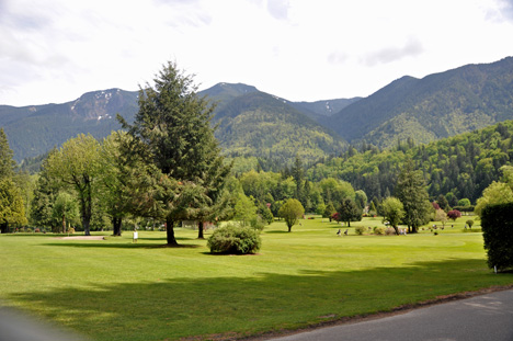 The golf course at Thousand Trails Campground
