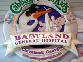 Cabbage Patch Kids sign