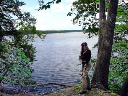Karen Duquette at the Potomac River