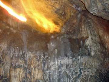 inside the caverns