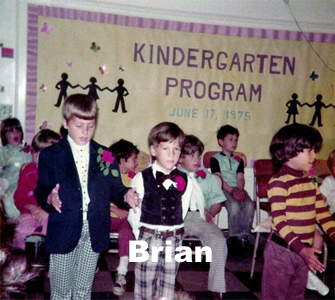 Brian in a kindergarten play