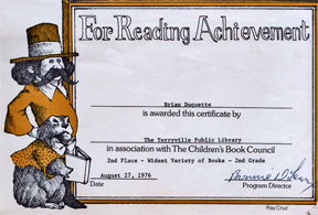 Award for reading