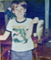 Briah caught a fish 1976