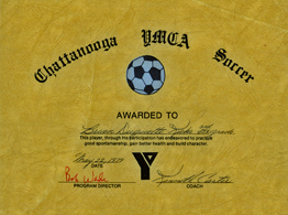 Soccer certificate - the Kicks