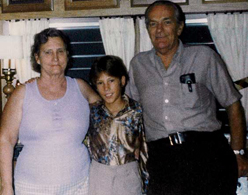 Brian with his grandparents, Violet & Everette Rasmussen