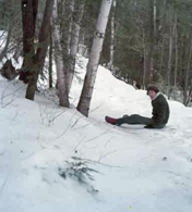 A trip to Vermont, Brian in the snow