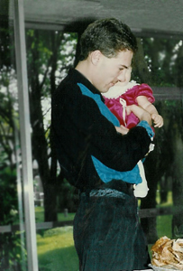 Brian and his niece, Kristen 1991