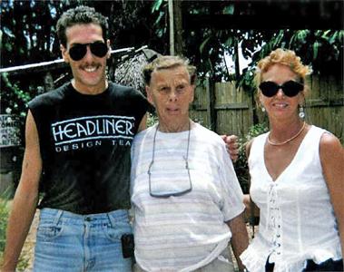 Brian, his Great-Aunt Hazel Brink, and his mom