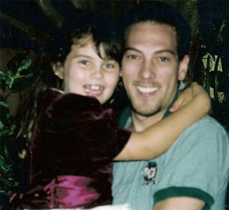 Brian and his niece Kristen, Christmas 1998
