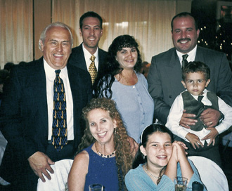 Brian and his family, September 30, 2002
