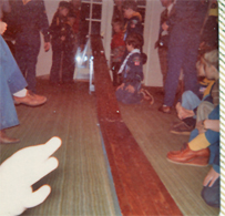 the Pine Wood Derby track