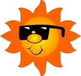 sun wearing sunglasses  clipart 