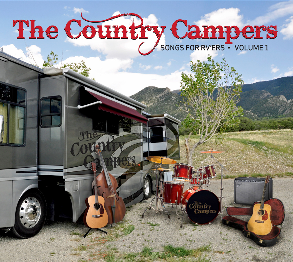 The RV Gypsies RV on the cover of a music CD