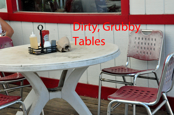dirty tables